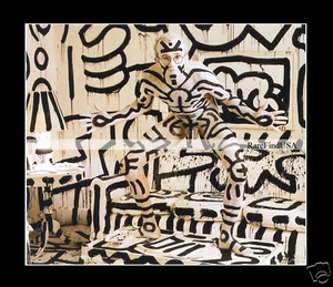 1986-rpt KEITH HARING UNDRESSED ANNIE LEIBOVITZ NYC Icon Gay Interest MATTED - Picture 1 of 1