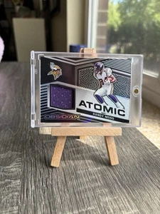 2021 Randy Moss Obsidian - Atomic - PLAYER WORN Patch /75 - Picture 1 of 2