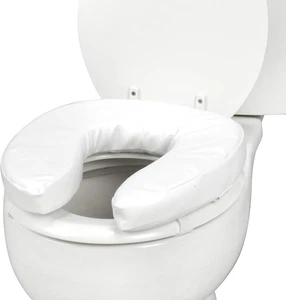 Raised Toilet Seat Cushion Seat Cushion and Seat Cover to Add Extra Padding to t - Foto 1 di 12