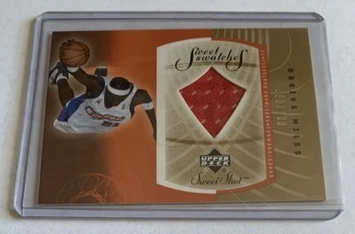 2002-03 Upper Deck Sweet Shot DARIUS MILES  GOLD SWATCH SP #95 /100 #DM-S - Image 1 of 2
