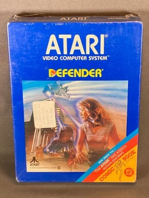 ATARI 2600 - Defender ⚫️🟠⚫️ 未开封/未拆封 - 复古游戏卡带全新操作系统 — 第 1/4 张图片