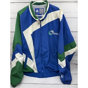 Vintage Starter Dallas Mavericks Jacket NBA Basketball Windbreaker Large - Picture 1 of 7