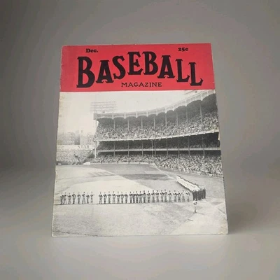Baseball Magazine December 1950 Yankee Stadium Cover Joe DiMaggio Musial Vintage - Image 1 of 4