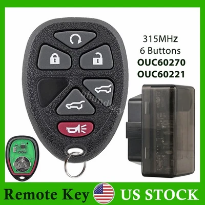 Для 2011-2014 GMC Yukon XL 1500 2500 дистанционный брелок 6 кнопок + программист инструмент - Изображение 1 из 4