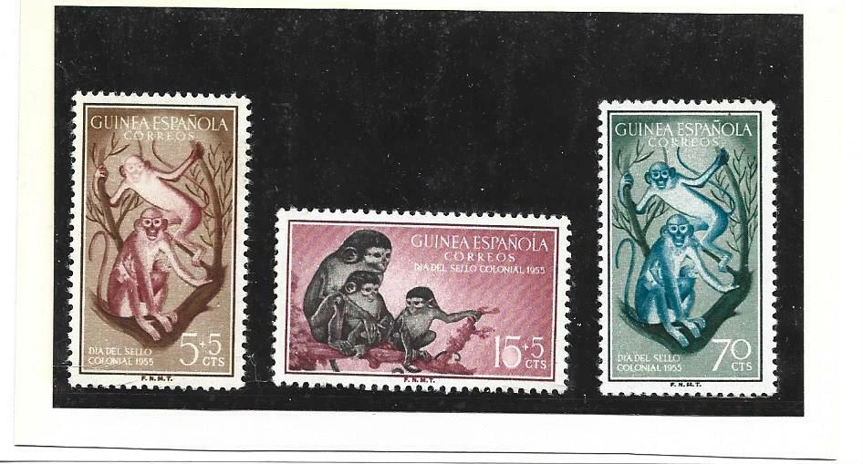 Guijnea Española Monos Serie del año 1955 (FT-271) - Imagen 1 de 1