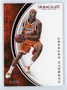 2016-17 Panini Immaculate Collegiate Red #7 - Carmelo Anthony 03/25 - Syracuse