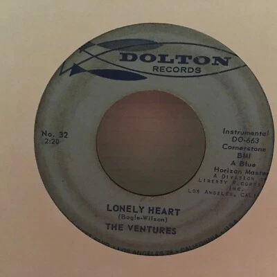 THE VENTURES Ram-Bunk-Shush / Lonely Heart 1960 DOLTON 45rpm Rockabilly 54 - Image 1 of 2