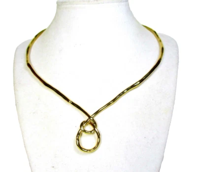 Alexis Bittar Collar Choker Necklace Gold Plated - Image 1 of 4