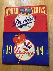 1949 New York Yankees Brooklyn Dodgers World Series Official Program. Excellent - Picture 1 of 13