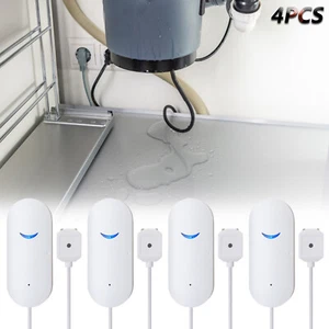 Sensor inteligente de fugas de agua WiFi nivel de fugas de inundación alarma detector de desbordamiento alerta - Imagen 1 de 16