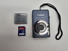 Canon PowerShot SD1200 IS Digital ELPH Digital Camera Grey Blue Battery SD Card