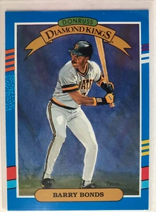 Barry Bonds Donruss Diamond Kings 1990 MLB #4 Error Card - No period after INC - Picture 1 of 2