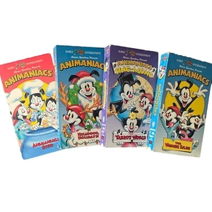 Steven Spielberg Presents Animaniacs: HELLOOOO HOLIDAY YAKKO’S WORLD VHS Lot - Picture 1 of 10