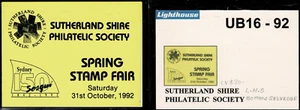 1992 Unofficial Booklet UB16, Sutherland Philatelic Society Spring Stamp Fair.c - Picture 1 of 3