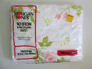 Sábana de cama de lujo muselina Morgan Jones RAPTURE ROSE doble ajustada sin hierro nueva en paquete - Imagen 1 de 3