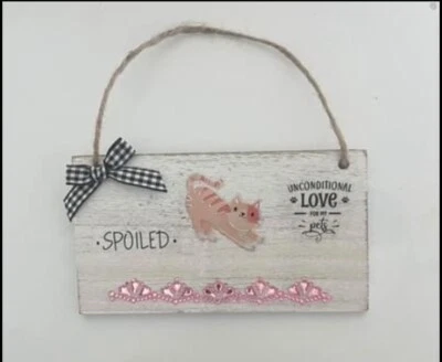 🔥🙀”SIGNO GATO MADERA CAMPO MIMADO E INCONDICIONAL AMOR POR MIS MASCOTAS” Hecho a mano Foto 1 de 3