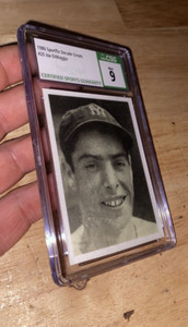 Joe DiMaggio Vintage Card CSG 9 Mint Sportflic New York Yankees Collector 1986