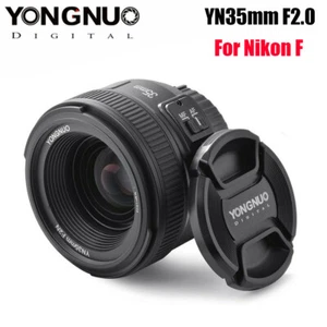 YONGNUO YN35mm F2 Full Frame AF Wide Angle Fixed Lens for Nikon DSLR Cameras - Picture 1 of 11
