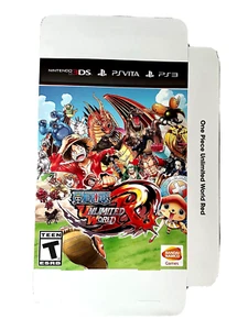One Piece Unlimited World SELTEN PS3 3DS Werbe-Displaybox/Würfel - Bild 1 von 1