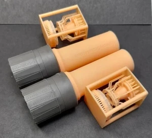 Kopecky 1/32 F-4 E/E/G/J/S Phantom II Exhaust Nozzles for Tamiya kit (2pcs) - Foto 1 di 1