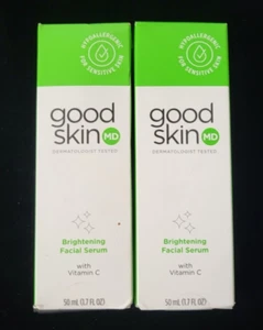 NEW Good Skin MD Brightening Facial Serum With Vitamin C - 1.7 fl oz X 2 PACK - Picture 1 of 2