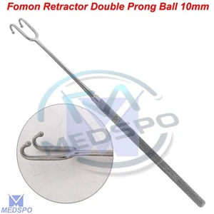 Fomon Retractor Double Prong Ball End ENT Stainless Steel Instruments - Picture 1 of 5