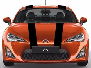 Fits Toyota 86 Center Rally Sport RACING STRIPES 6" Double Vinyl Decals NEW - Picture 1 of 25