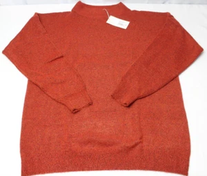 Women's Sweater XS Oversized Long Sleeve Pullover BROWN / RUST NEW NWT - Picture 1 of 7