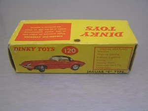 Dinky Toys 120 Jaguar E Type made in England Box Only Complete Original Box - Picture 1 of 8