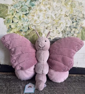 Jellycat BEATRICE Butterfly 🦋 RARE Ultra Soft Pink Plush Insect BNWT  - Picture 1 of 6