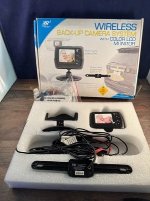 New VR3 VRBCS300W Black Wireless Back Up Camera System With Color LCD Monitor - Image 1 of 4