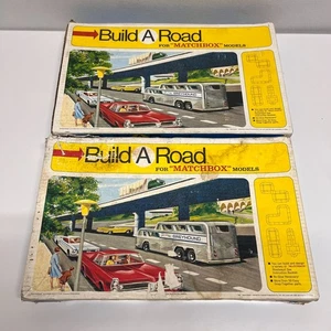 2 BR-1 Vintage Build a Road 1967 per modelli di auto Matchbox di Lesney - la maggior parte dei pezzi - Foto 1 di 15