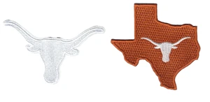 (2) Logotipos Longhorns de la Universidad de Texas bordados 3 pulgadas parche de hierro/coser - Imagen 1 de 2