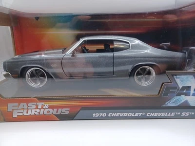 Jada, Chevy Chevelle SS '70, Fast & Furious, negro/sil, NUEVO, COMO NUEVO Foto 1 de 4
