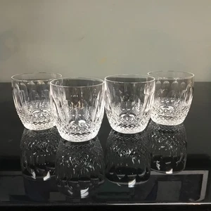 Set 4 bicchieri vintage Waterford Colleen stelo corto vecchio stile - Foto 1 di 11