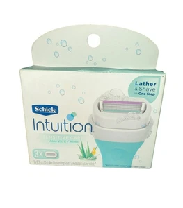 Schick Intuition Sensitive Care With Organic Aloe, 3 Cartridges BNIB - Picture 1 of 3