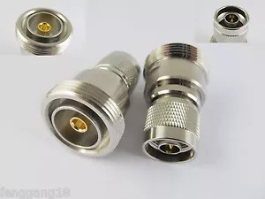 1x RF Coaxial Adapter Connector L29 7/16 DIN Female Jack to N Male Plug Straight - Picture 1 of 1