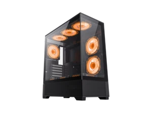GAMEMAX VISTA AB Black Mid-tower ATX Computer Case w/ 6 x 120mm ARGB Fans (2 x M - Picture 1 of 9