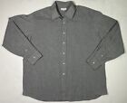 Vintage Barney’s New York Gray Button Up Shirt Size 17.5/36 Made In The USA
