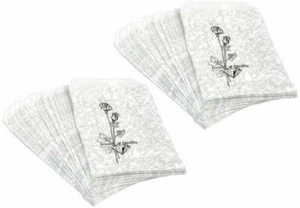 888 Display USA - 200 pcs Silver Tone Paper Gift Bags Shopping Sales Tote Bags - Picture 1 of 4