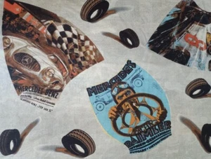 Andrea's 1947 Multicolor XL Kaschmir Seide Schal Tuch MERCEDES Print 200*90 cm - Bild 1 von 10