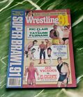 Somme du magazine Wrestling 91 1991 WCW WWF couverture super bagarre flair Sting Luger