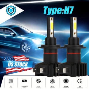 IRONWALLS H7 LED Headlight Super Bright Bulbs Kit 330000LM Hi/Lo Lights White - Picture 1 of 12