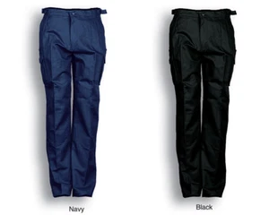Stout Size Cotton Drill Cargo Work Pants With Utility Pockets Size 87ST to 132ST - Picture 1 of 3