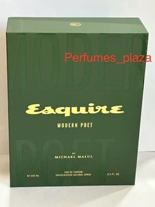 Michael Malul Esquire Modern Poet Men Eau de Parfum Spray 3.4 oz/ 100 ml NEW. - Picture 1 of 1