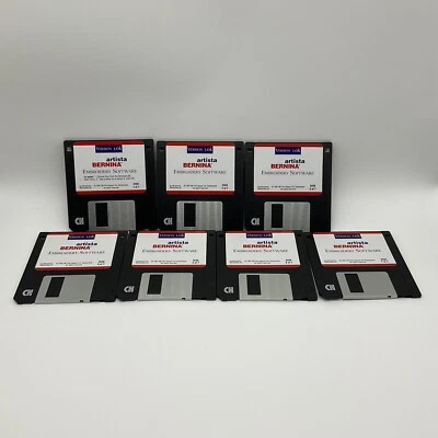 Bernina Artista Embroidery Software Version 1.0K  (7 Disks Diskettes) Windows 95 - Image 1 of 4