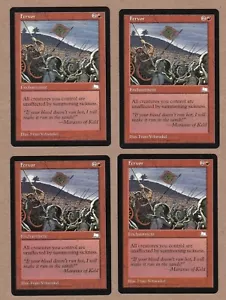 MTG - 4X Fervor X4 - Luz de intemperie - Rare NM/MT - Playset - Imagen 1 de 2