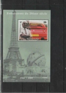 Enzo Ferrari Prominente des 20 Jahrhunderts Block Republik Niger - Picture 1 of 1