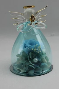 Anlunob The Only Eternal Rose Ornament Blue Statue Rose - Bild 1 von 3