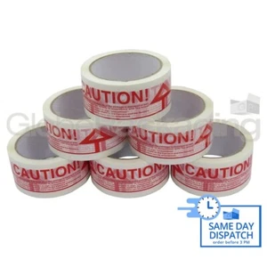 2 rotoli di ATTENZIONE 2" nastro sigillante stampato 48 mm x 66M - Foto 1 di 7